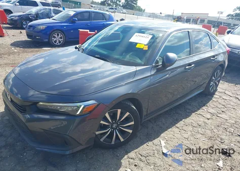 2022 Honda Civic Ex z USA, uszkodzony, nr VIN 2HGFE1F72NH310516